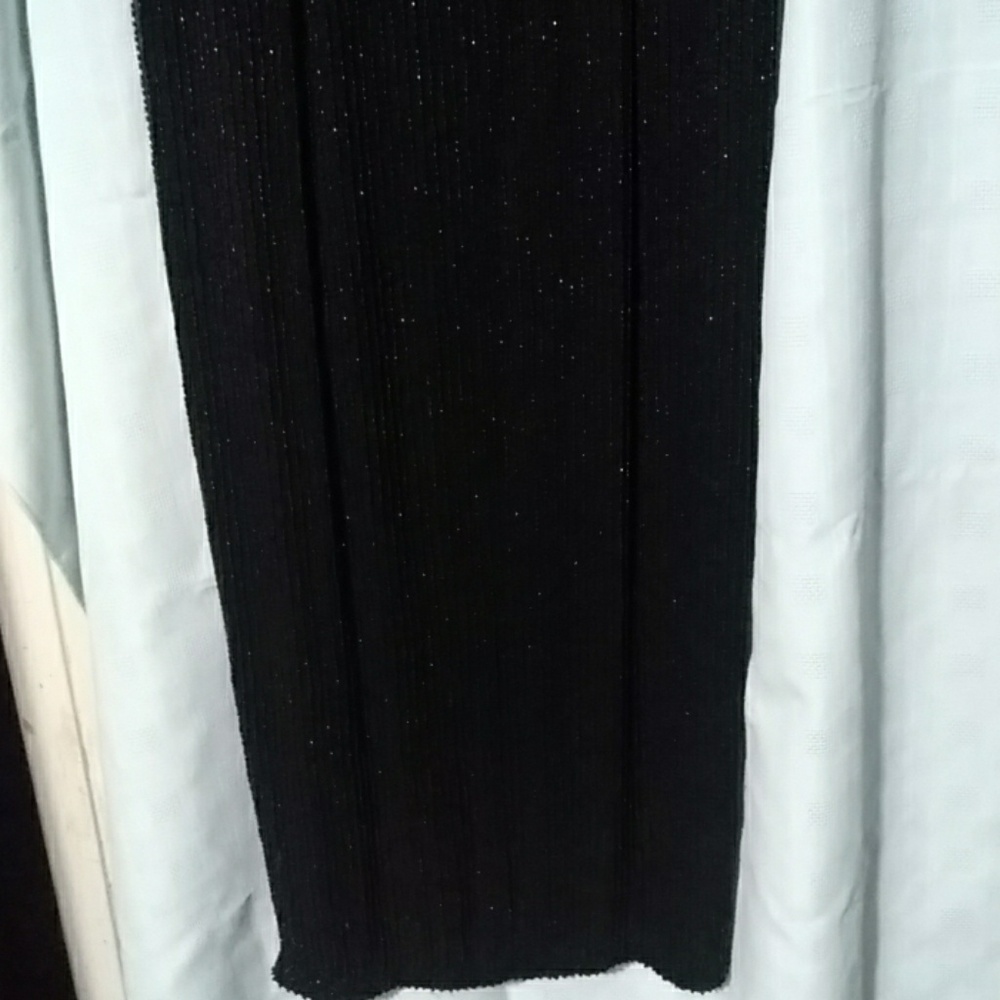 Oleg casini gown vintage black white beaded - Picture 3 of 5